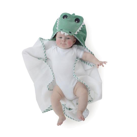 Bubba Blue Monogrammed Aussie Animals 'Crocodile' Novelty Hooded Bath Towel image 4