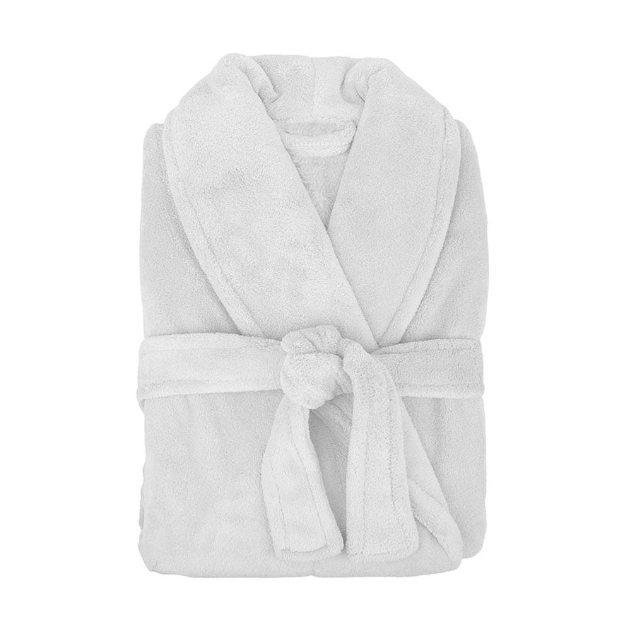 White Microplush Robe image 0
