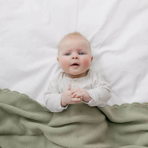 Fifi Baby Blanket- Mint image 0