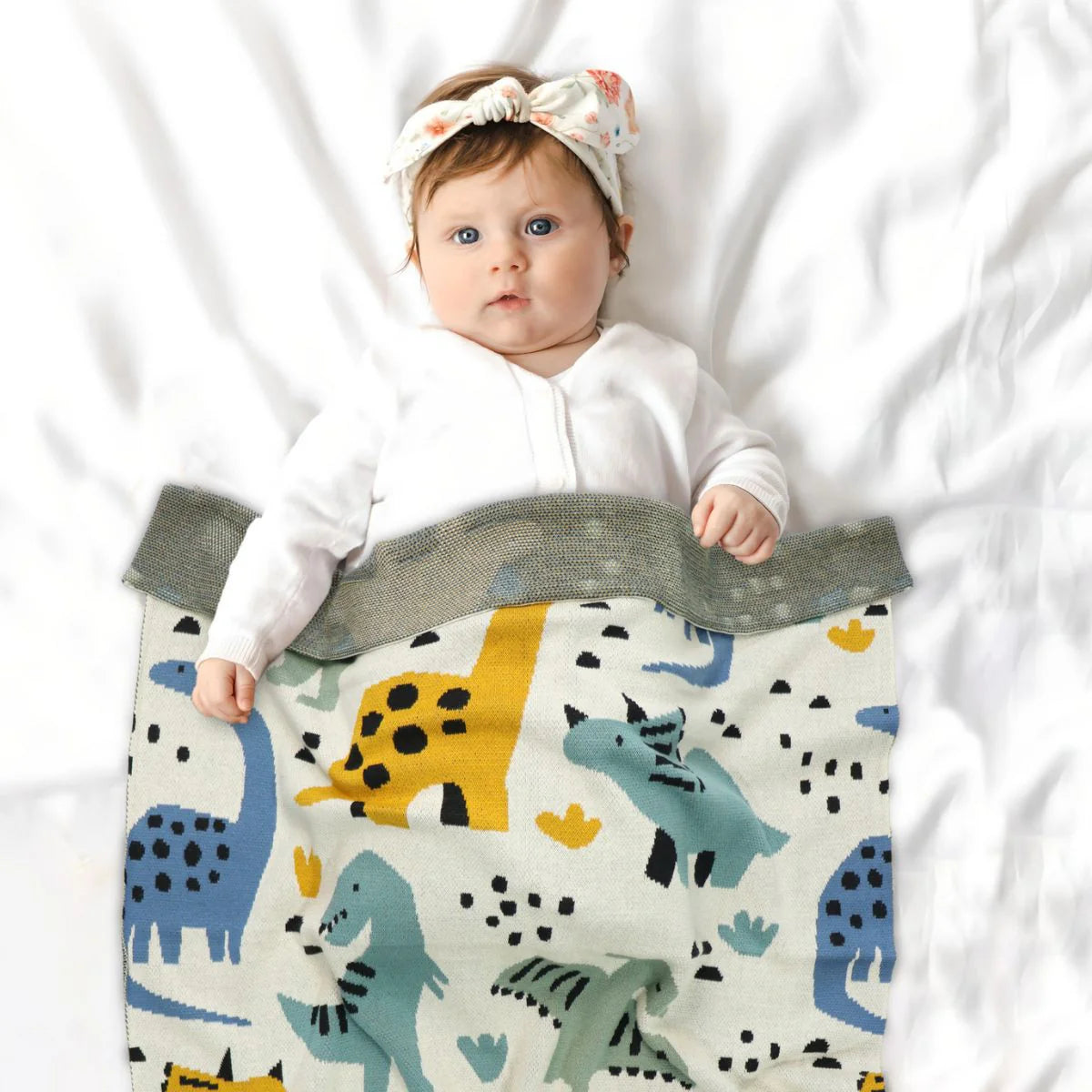 Dean Dinosaurs Baby Blanket image 1