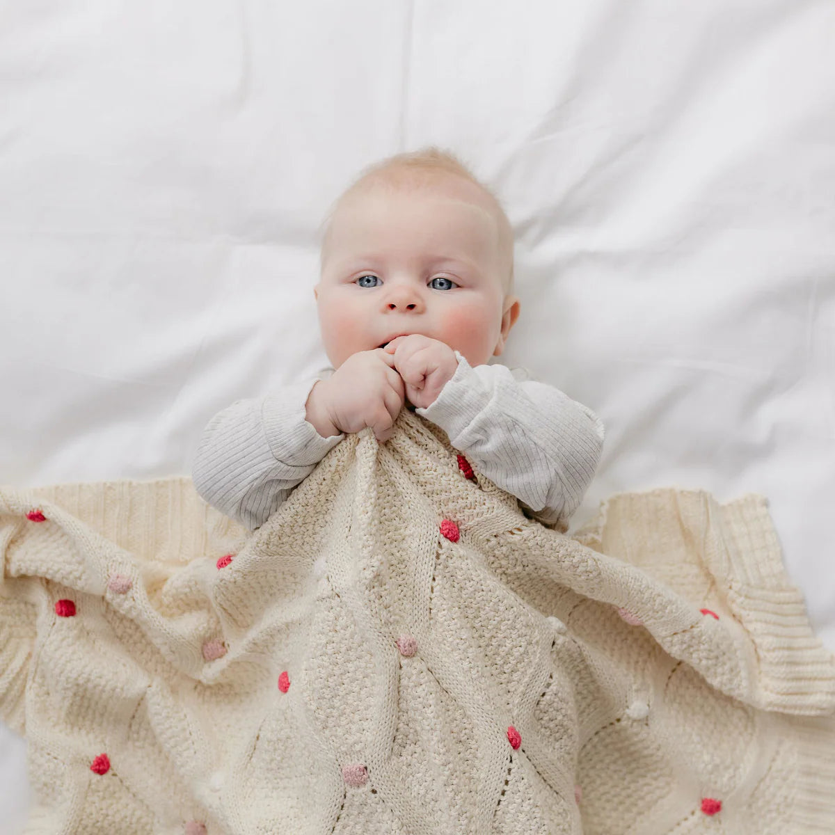 Lucy Pink Baby Blanket image 1