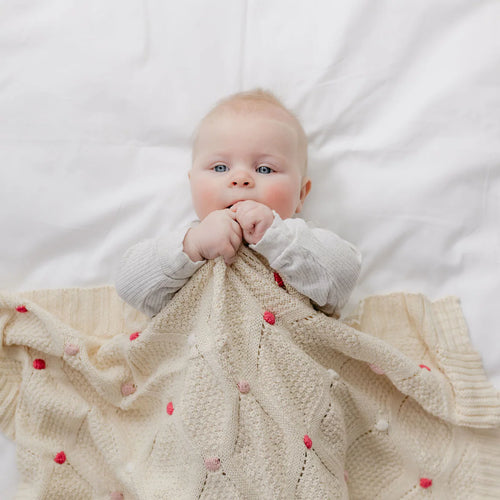 Lucy Pink Baby Blanket image 1