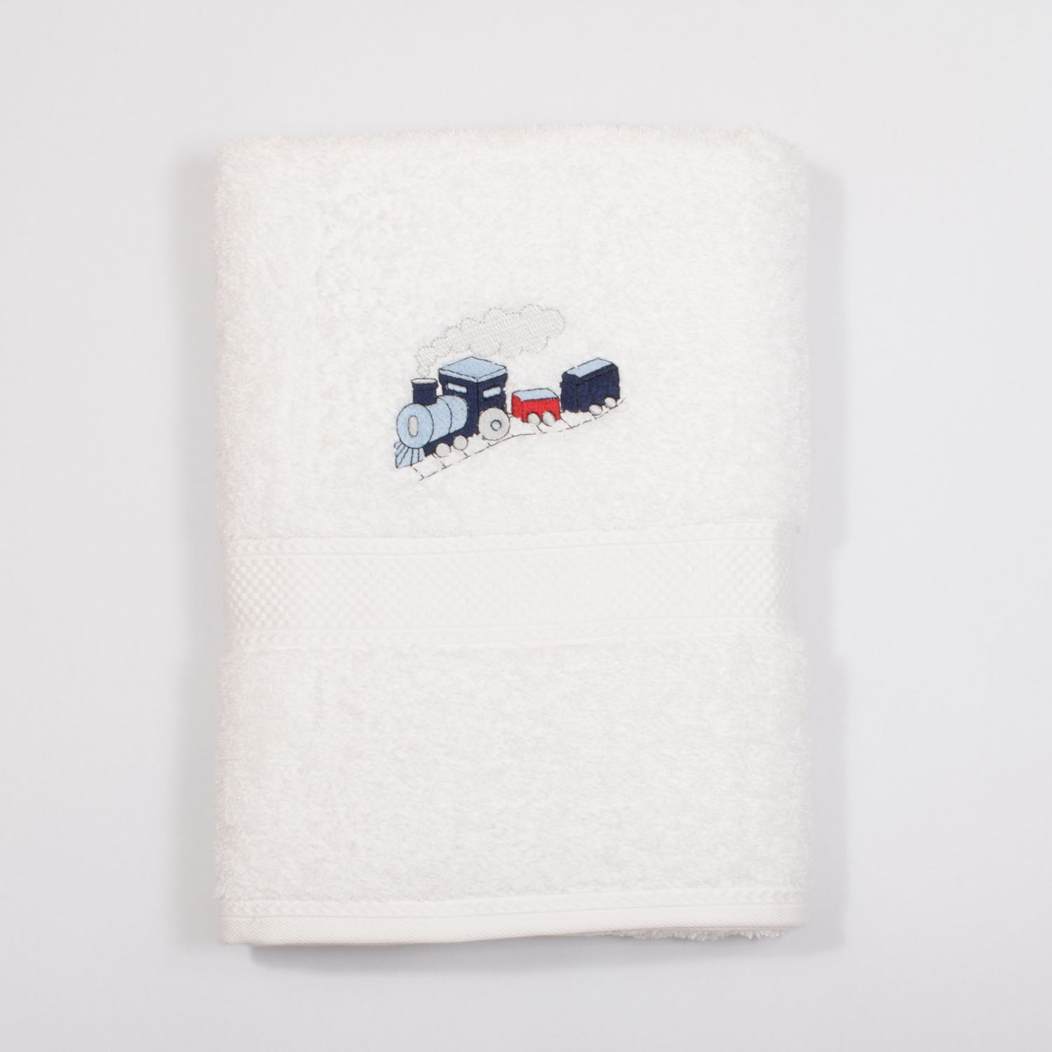 Navy Train Towel image 0