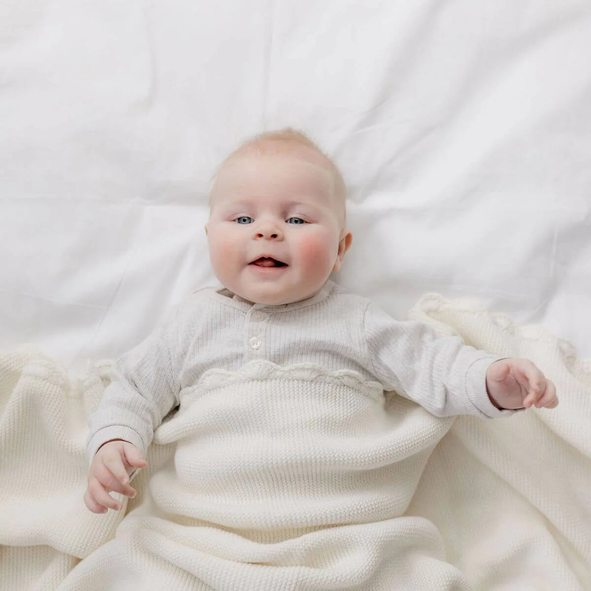 Fifi Baby Blanket- Ivory image 1