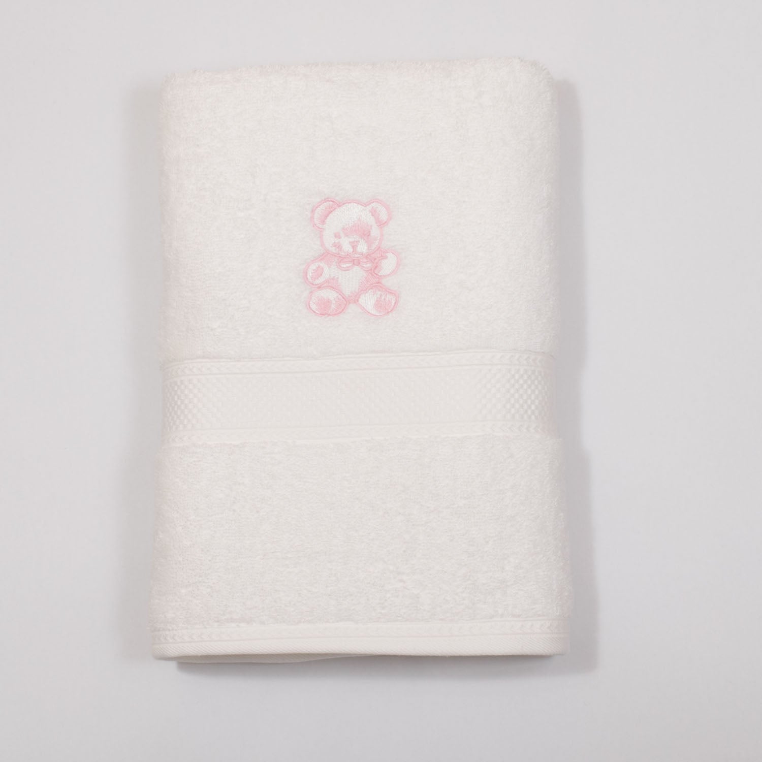 Baby Pink Bear Towel image 0